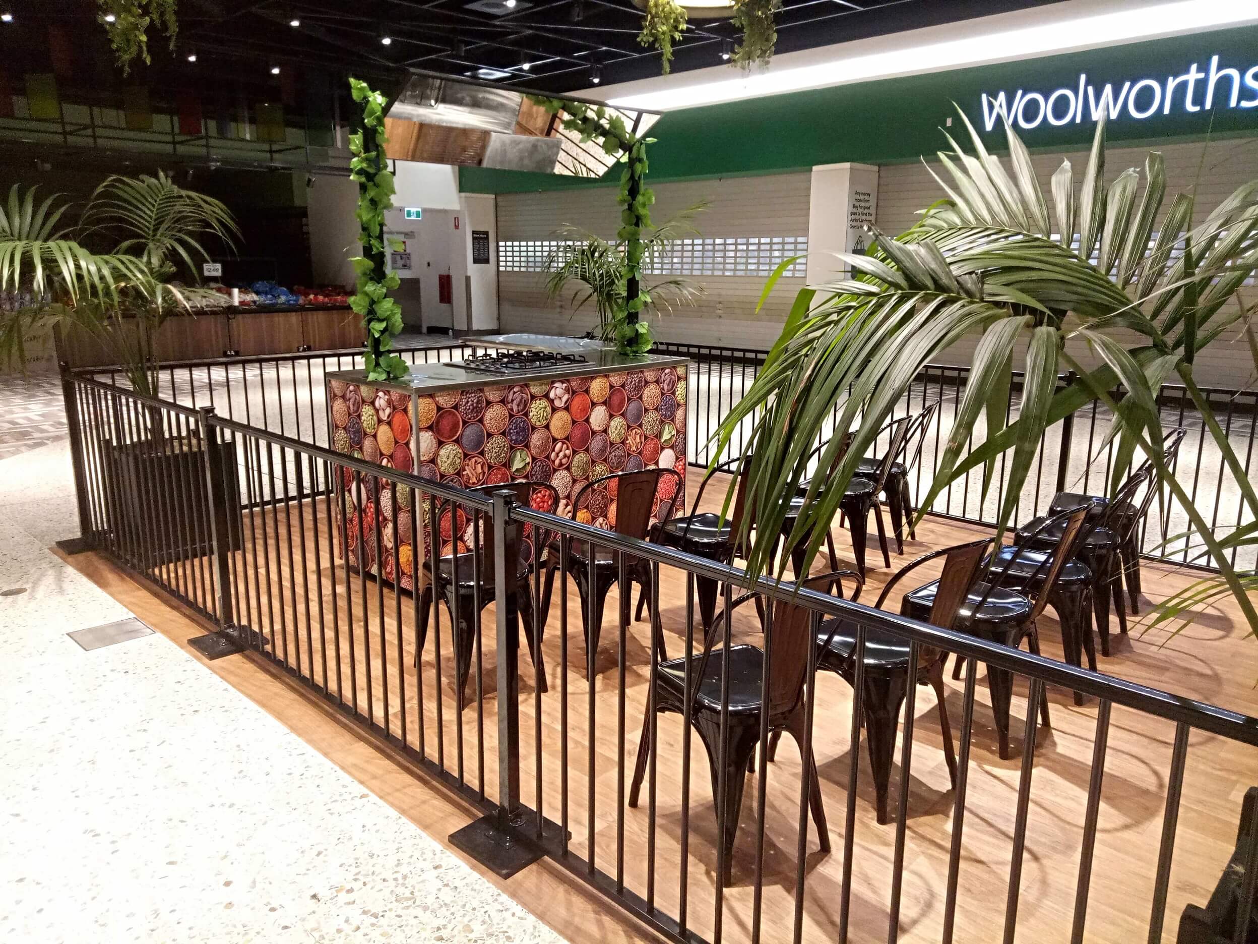 Fresh Food Cooking Demonstration Area at The Square Mirrabooka